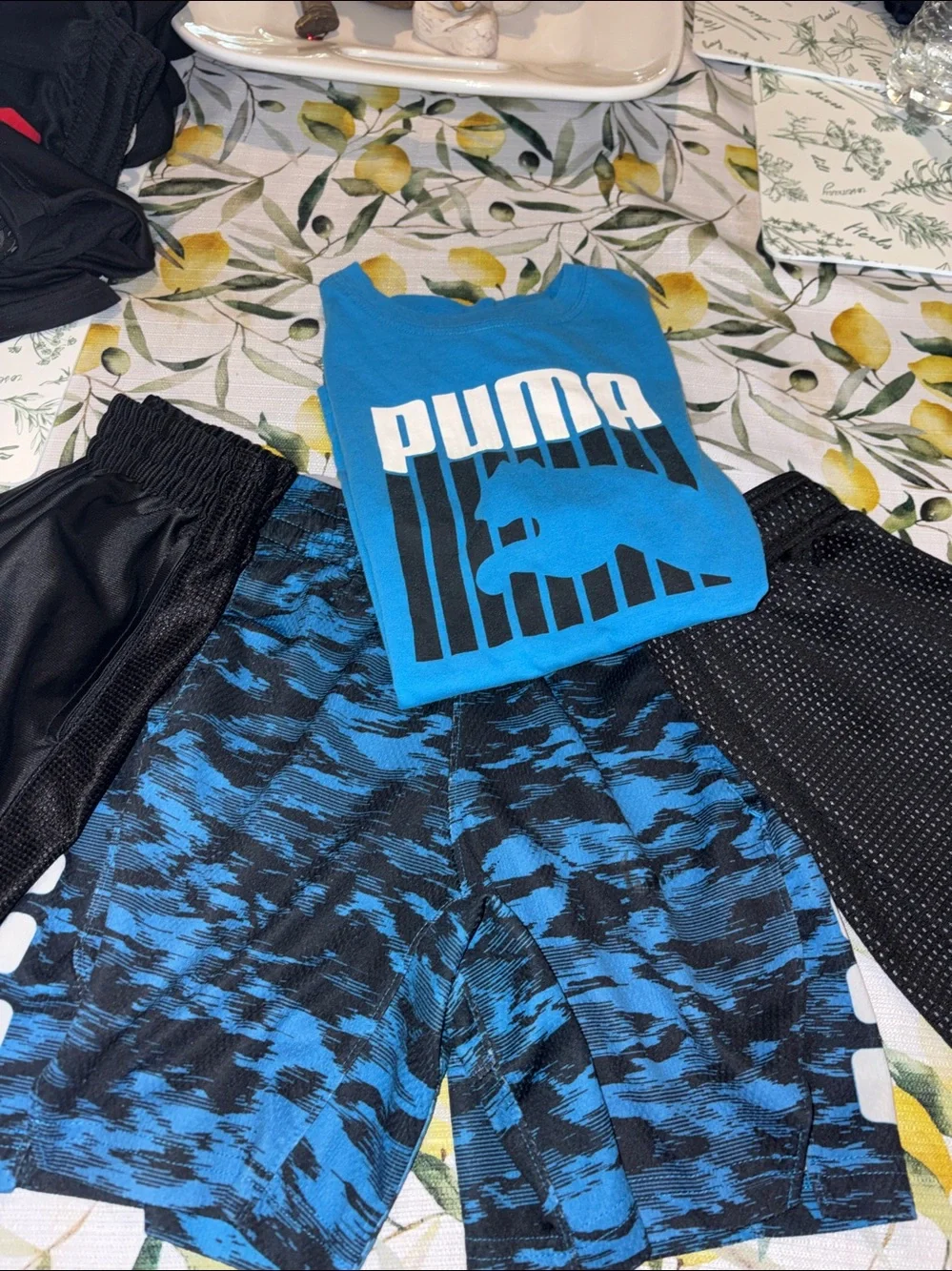 Youth Boys 8pc Activewear Lot - Nike Puma Under Armour Old Navy sz 6-8